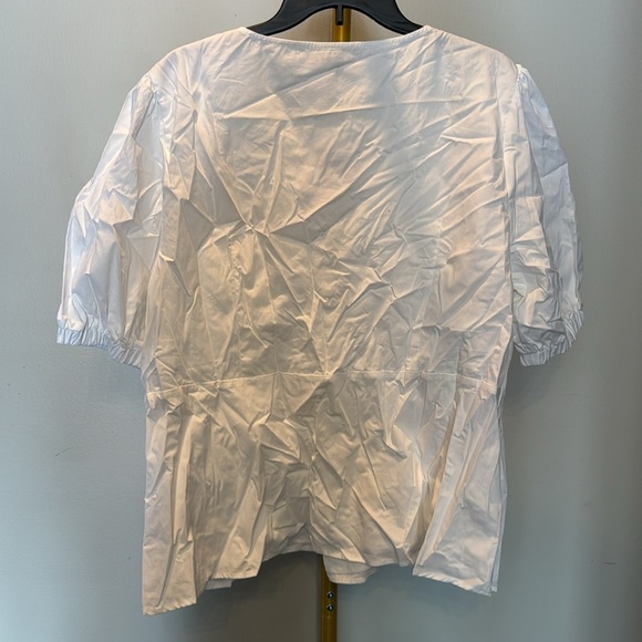 Michael Kors white keyholes blouse NWT 2X - Picture 6 of 10